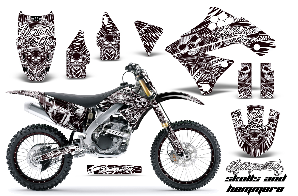 Kawasaki KXF 250 09-10 Graphic Kit HISH W NPs